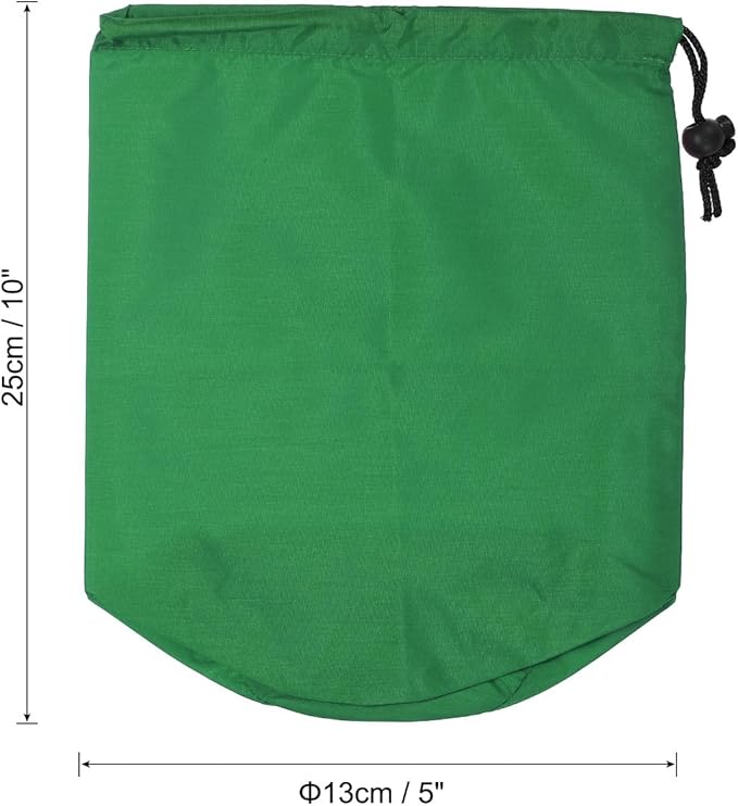 PATIKIL Stuff Sack, Waterproof Outdoor Storage Sack Portable Drawstring Dust Flap Bag for Backpacking