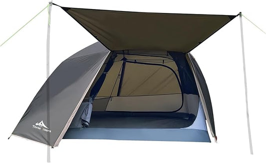 ThreeBears 2-Person Camping Tent, Waterproof & Windproof Lightweight Backpacking Tent for Hiking, Camping, Mountaineering & Travel - Durable & Easy Setup