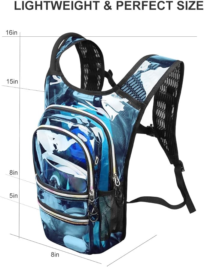 Hydration Backpack Pack, Water Backpack 20L Capacities Included 2L Hydration Bladder, Festival Essential - Rave Hydration Pack Hydropack Hydro for Hiking, Festival Gear