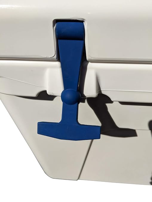 2-Pack Replacement Lid Latches Compatible with Yeti and RTIC Hard Coolers, Designed and Manufactured - Larger, Ergonomically Improved Design That Fits All Yeti Tundra Coolers (Blue)