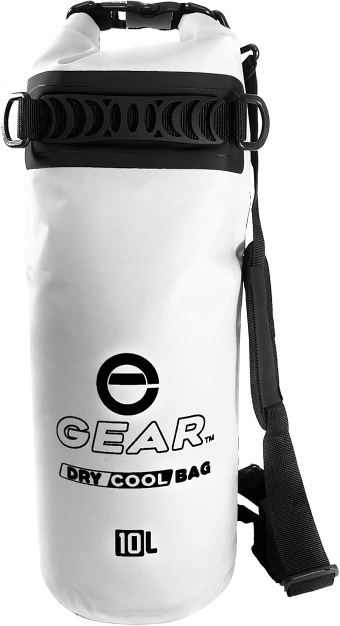 Enthusiast Gear Insulated Dry Bag Floating Cooler – 10L / 15L / 25L Roll Top, Leak Proof, Waterproof, Collapsible, with Padded Shoulder Strap - Perfect for Kayaking Fishing Beach