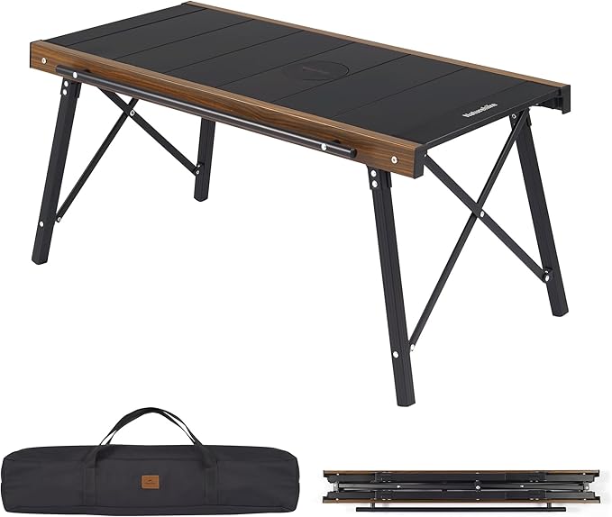 Naturehike Folding IGT Camping Table, Portable Outdoor IGT Cook System, Ultralight Aluminum Camp Table with Carry Bag for Car Camping Picnic RV Trip Patio Backyard BBQ