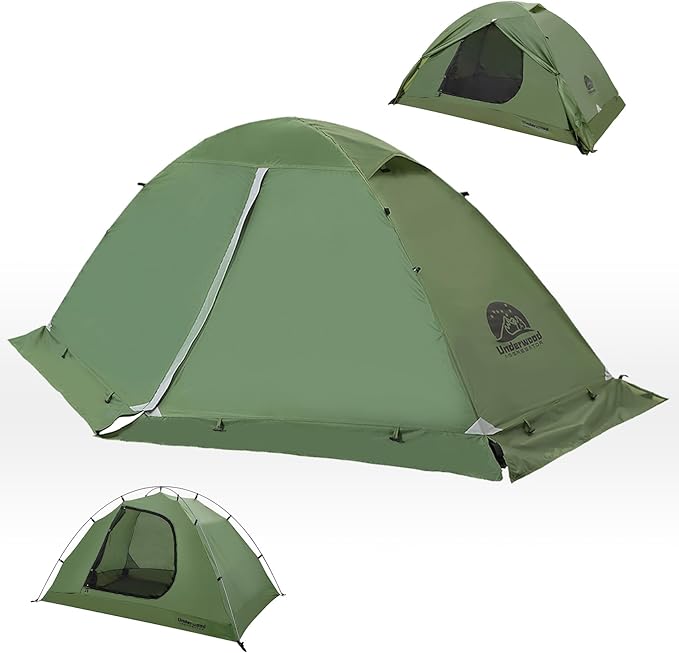 1/2 Person Backpacking Tent for 4-Season - Winter Waterproof Tent for One Person, Lightweight Camping Gear for Backpacking, Easy Set Up Cold Weather Essentials by Underwood Aggregator