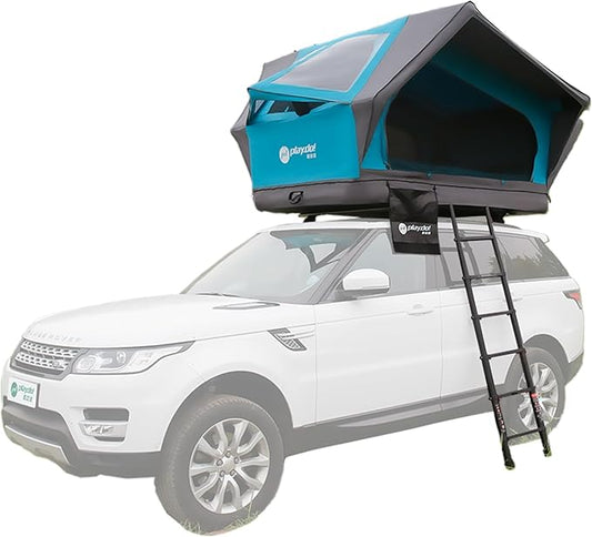 UNISTRENGH Waterproof Rooftop Tent, Portable Inflation Roof Top Tents Softshell, Pop up Roof-top Tent Camping for Jeep SUV Van Truck Car Tents with LED Lighting