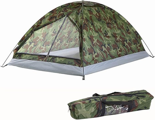 Ultralight Camping Tent, Dome Tent For 1-2 Person, Water Resistant For Outdoor Hiking, Backyard, Sleepovers(2 person)