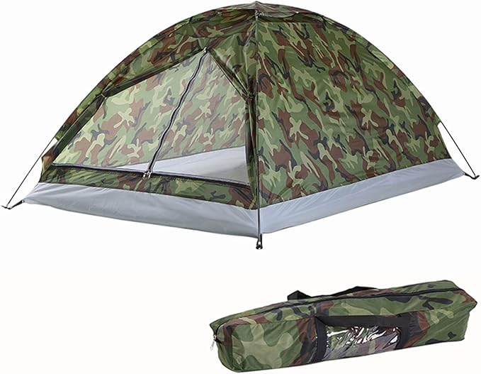 Ultralight Camping Tent, Dome Tent For 1-2 Person, Water Resistant For Outdoor Hiking, Backyard, Sleepovers(1 person)