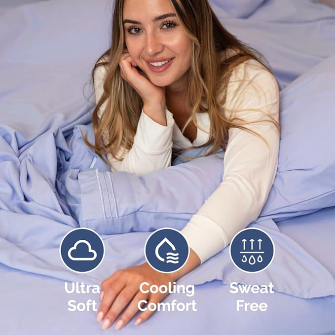 Full XL Bed Sheet - 4 Piece Full XL Bed Sheets Set - Soft, Breathable & Cooling - Hotel Luxury Bedding for Women, Men, Kids, Teens, Boys & Girls - Deep Pockets, Comfy, Fade & Wrinkle Free - Lavender
