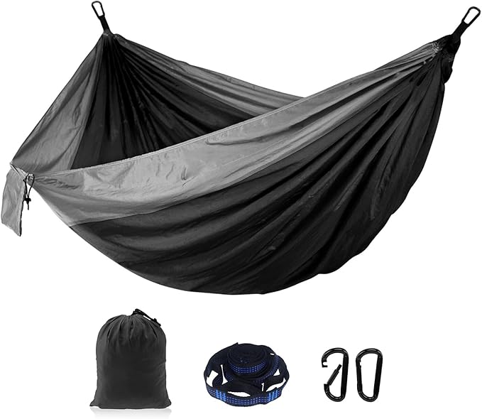 Lightweight Camping Hammock Tree Straps and Carabiners Camping Essentials Portable Hammock for Outdoor Hiking Backpacking