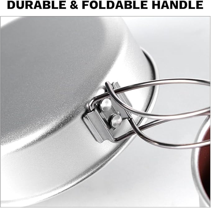 Fire-Maple Frost MINI Ultralight Camping Cookware Set – Compact Aluminum Pot and Frypan for Backpacking and Hiking – Lightweight Nesting Design, Gas Canister Compatible