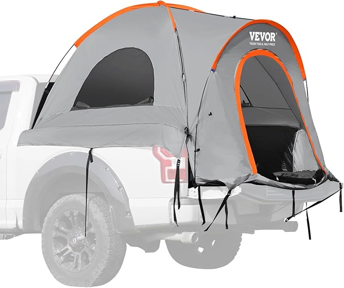 VEVOR SUV and Pickup Truck Camping Tents, Waterproof Double Layer Design with Carry Bag, Accommodates 2-9 Persons for Outdoor Activities