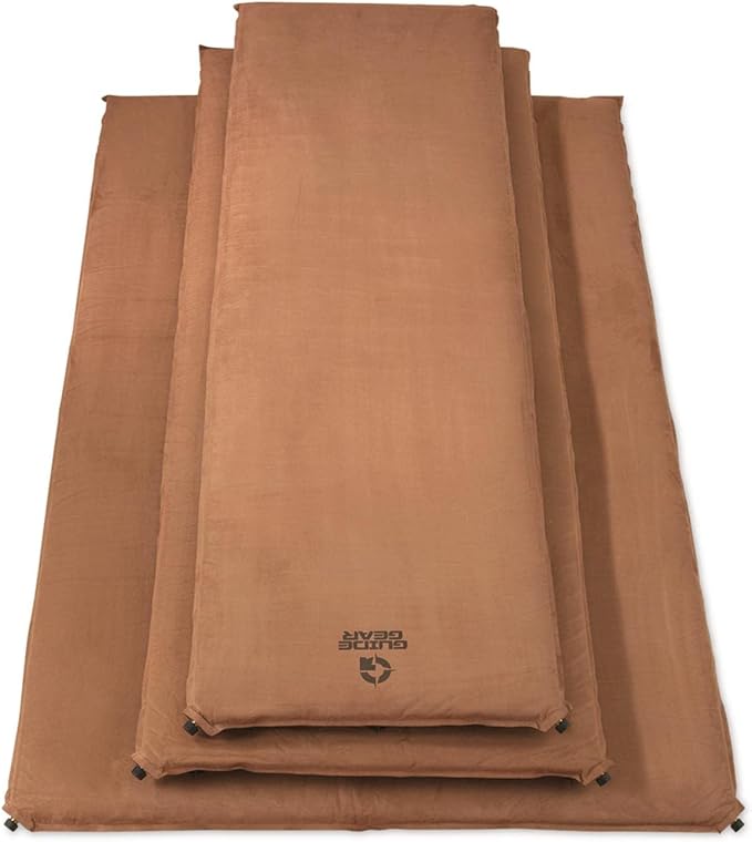 Guide Gear Self Inflating Double Sleeping Pad 2 Person, 3-inch Foam Padding, Portable, Camping, Backpacking, Hunting, Tent Accessories