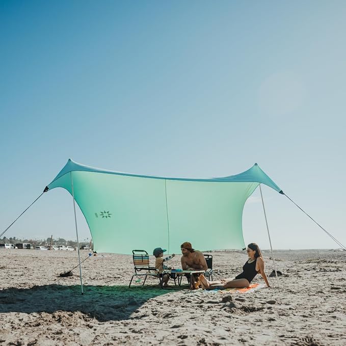Neso Tents Grande Beach Tent, 7ft Tall, 9 x 9ft, Reinforced Corners and Cooler Pocket