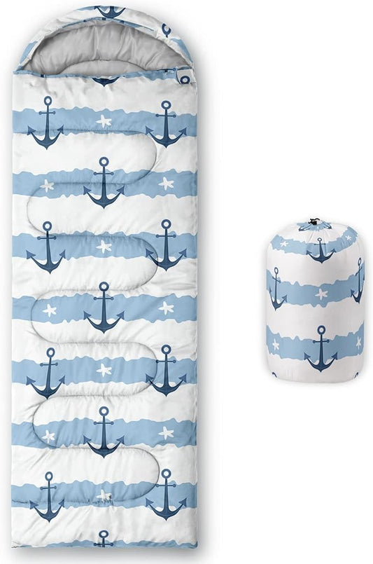 Kids Sleeping Bag for Boys and Girls,Monster Alien Print-Lightweight Warm Portable Outdoor Indoor-Waterproof Cold Weather Resistant Sleeping Bag for Camping Hiking