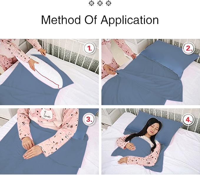 Sleeping Bag Liner Ultralight Travel Sheet Dirt-Proof Camping Sheets Compact Hotel Sleeping-Sack for Outdoor Backpacking Hiking