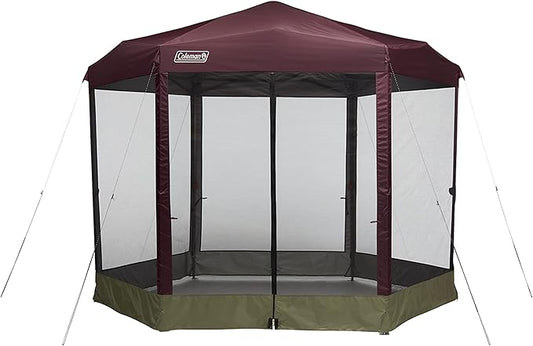 Coleman Back Home Screened Canopy Tent with Instant Setup, Outdoor Gazebo for Bug-Free Lounging, Fits Over Picnic Tables, Ideal for Parties, Events, Tailgates, Dining, & More