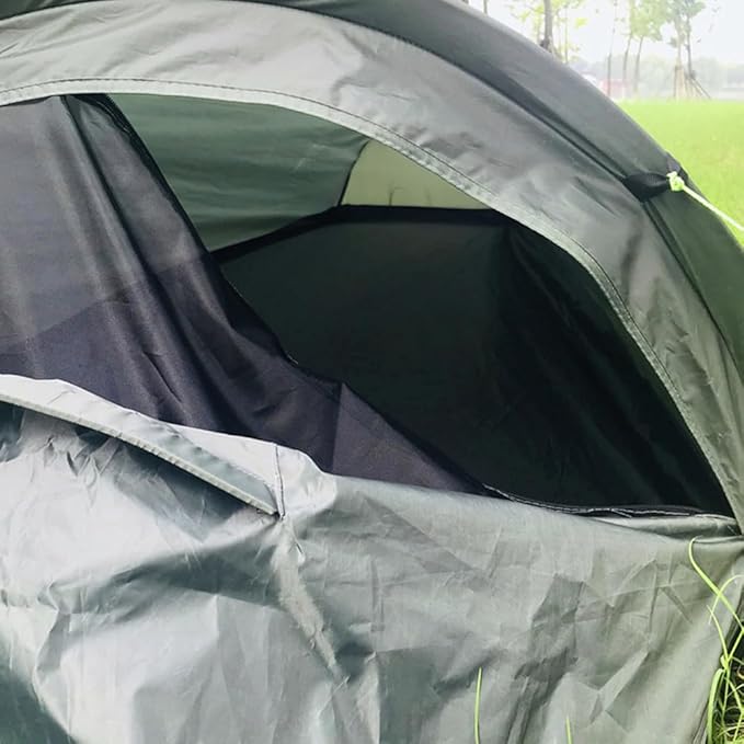 Single Person Backpacking Tent Hiking Bivy Tent Lightweight Sleeping Bag Tent with Ground Cloth,Backpacking Tent
