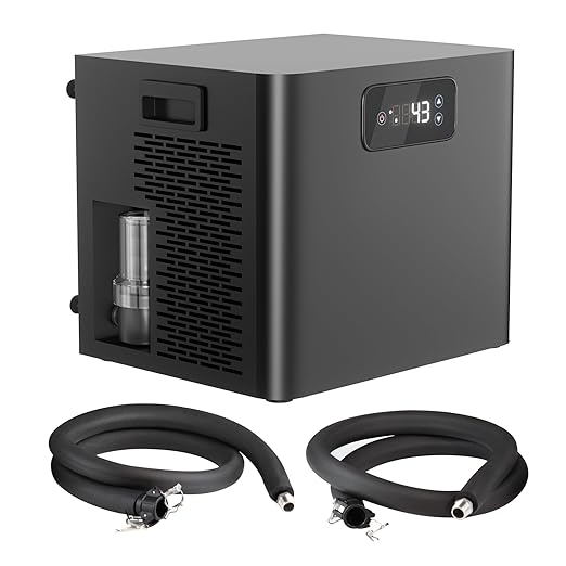 Ice Bath Chiller for Cold Plunge Tub with Built-in Pump & Filter, 1/3 HP Water Chiller for Ice Bath Recovery, Submersible Pump Included, Cold Plunge Chiller System 110V