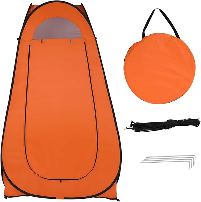 Pop Up Shower Changing Room Privacy Tent, Instant Portable Outdoor Shower Tent, Camp Toilet, Rain Shelter for Camping & Beach Lightweight & Sturdy, Easy Set Up, Foldable,with Carry Bag