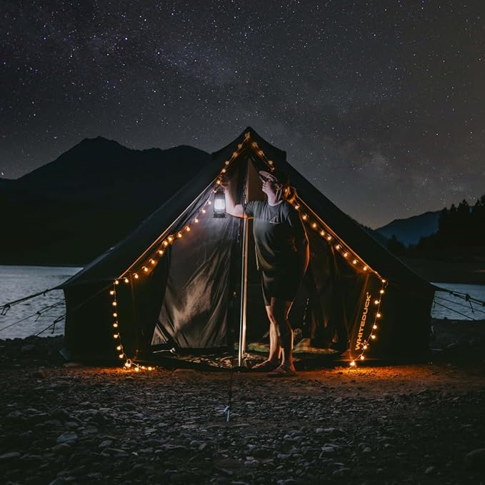 WHITEDUCK Regatta Canvas Bell Tent - w/StoveJack, Waterproof, 4 Season Luxury Camping and Glamping Yurt Tent Outdoor