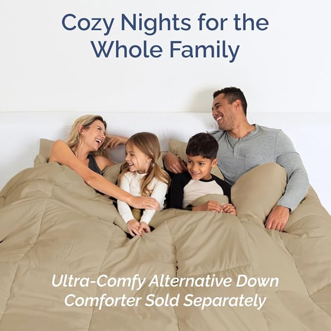 Full XL Bed Sheet - 4 Piece Full XL Bed Sheets Set - Soft, Breathable & Cooling - Hotel Luxury Bedding for Women, Men, Kids, Teens, Boys & Girls - Deep Pockets, Comfy, Fade and Wrinkle Free - Beige