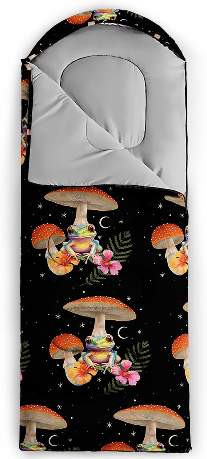 Sleeping Bags for Adults and Kids Camping Sleeping Bags for Girls and Boys Lightweight Waterproof Cold/Warm 3-Season Outdoor Travel with Compression Bags