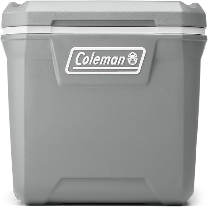 Coleman Classic Series Insulated Portable Rolling Cooler with Wheels, Leak-Resistant Outdoor Hard Cooler Keeps Ice up to 5 Days, 65-Quart