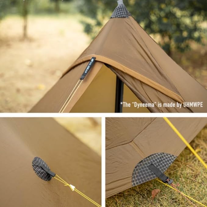 3F UL Gear LANSHAN 1PRO Ultralight Portable Tent for 1 Person,20D Silpoly Waterproof Single Layer Tent for Outdoor Camping,Climbing,Backpacking,Hiking