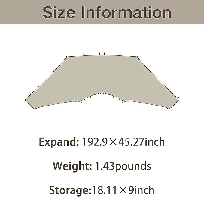 Naturehike Quarter/Hexagonal Camping Tent Canopy Sun Shade,Outdoor Tent for Camping,Fishing,Picnics, Canopy Available with Ground Cloth,Door Curtains, Connector (Connector, Large and Medium)