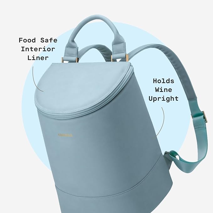 Corkcicle EOLA Cooler Backpack, Waterproof and Leak Proof Insulated Bag, Perfect for Wine, Beer, and Ice Packs