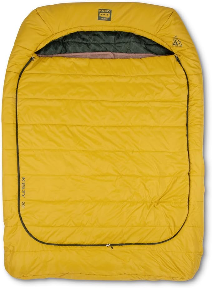 Kelty Tru.Comfort Doublewide 20 Degree Sleeping Bag – Two Person Synthetic Camping Sleeping Bag for Couples & Family Camping