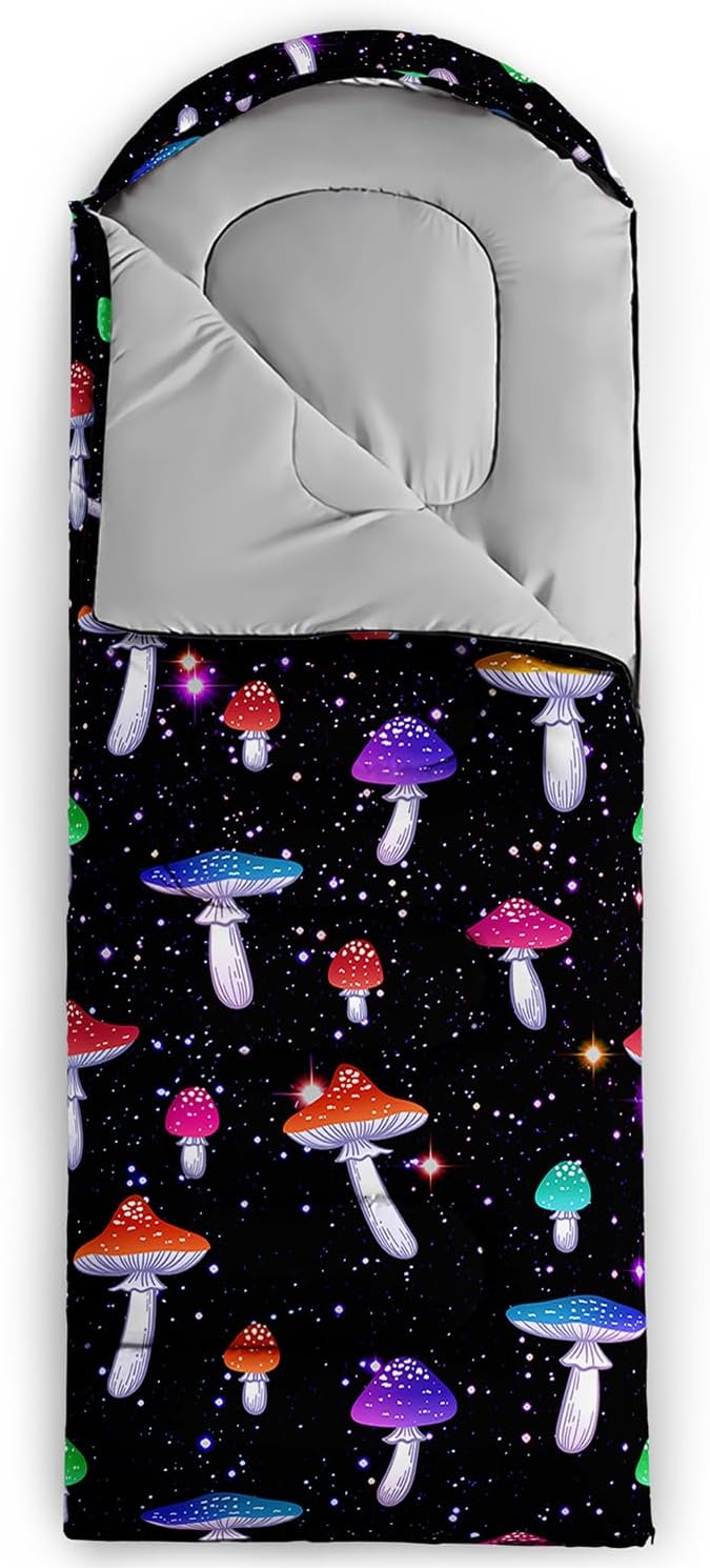 Sleeping Bags for Adults Kids,Backpacking Camping Sleeping Bag for Girls Boys Lightweight Waterproof Cold/Warm Weather Sleeping Bag for All Season