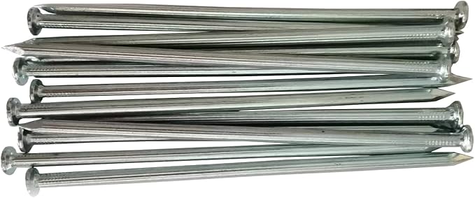 80Pcs Metal Landscape Stakes, 6 Inch Galvanized Garden Edging Nails,Landscape Edging Anchoring Spikes for Paver Edging,Turf,Weed Barriers,Tent and More