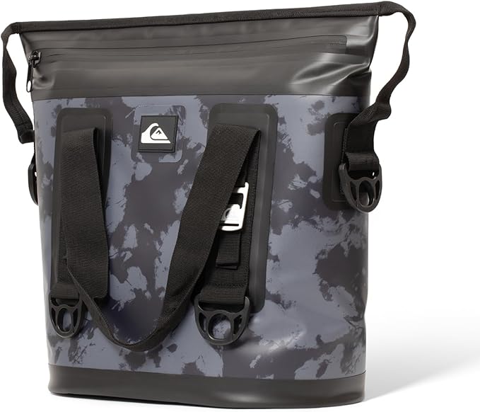 Quiksilver Zipperless Backpack Cooler 30L, Holds 36 Cans, 48 Hour Insulation, Leakproof & Waterproof Design, Heavy Duty TPU, IPX7, Padded Straps, Kangaroo Pockets