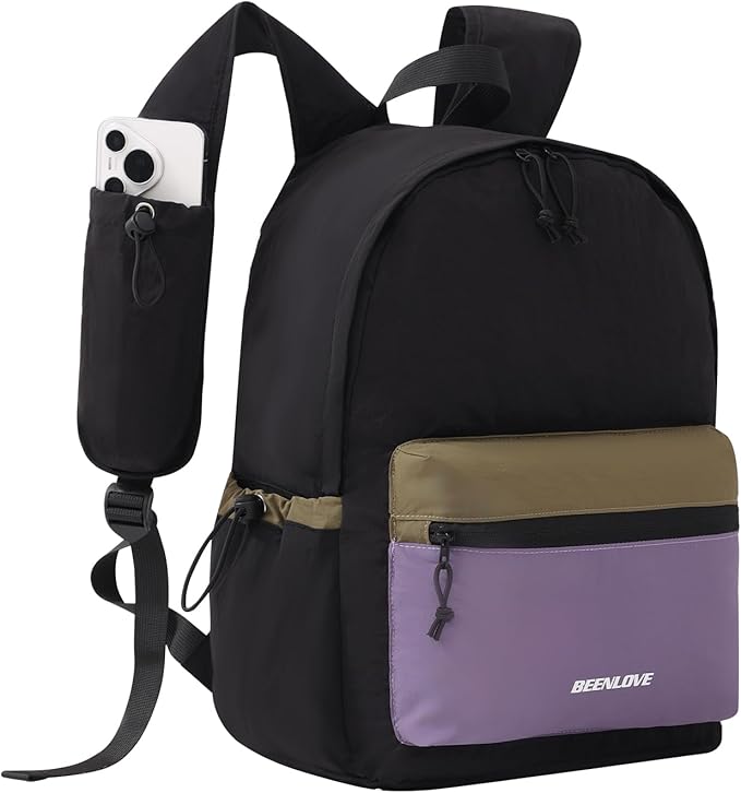 Hiking Backpack for Women Men 16L,Packable Waterproof Backpack,Foldable Daypack with Strap Pocket for Picnic Beach,Black