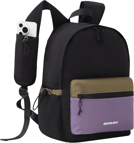 Hiking Backpack for Women Men 16L,Packable Waterproof Backpack,Foldable Daypack with Strap Pocket for Picnic Beach,Black