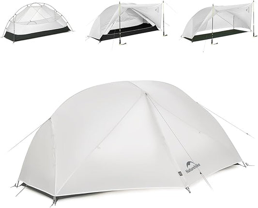 Naturehike Mongar Pro 1/2/3 Person Backpacking Tent,Waterproof Nylon Easy Setup Lightweight Camping Tent