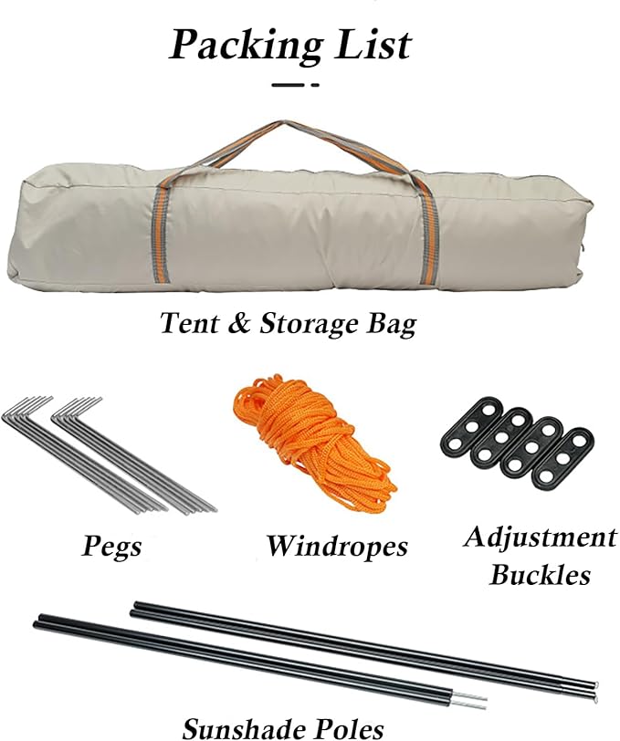 Instant Pop Up Camping Tent for 4-6 Person, 2 Mesh Windows & 2 Doors, Easy Set Up with Vestibule & Rainfly