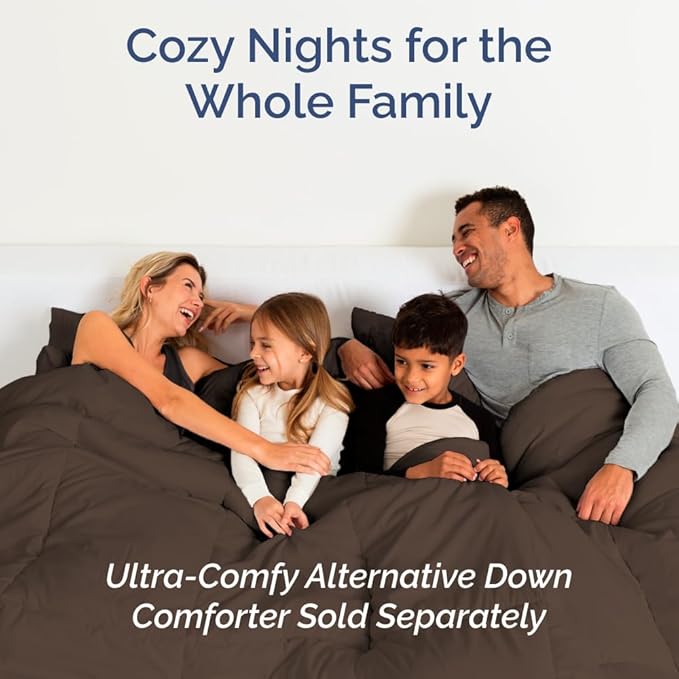 Full XL Bed Sheet - 4 Piece Full XL Bed Sheets Set - Soft, Breathable & Cooling - Hotel Luxury Bedding for Women, Men, Kids, Teens, Boys & Girls - Deep Pockets, Comfy, Fade and Wrinkle Free - Brown