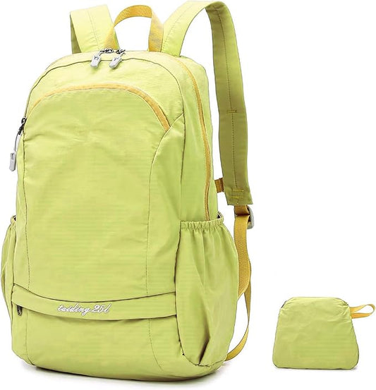 Fold Backpack-Lightweight Waterproof Packable Backpack for Travel and Outdoor, 25L Hiking Bag for Man and Women (24qhuang)