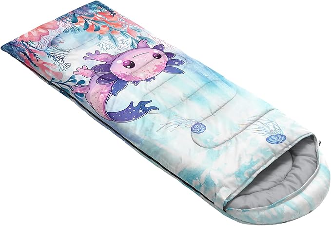 Sea Turtle Sleeping Bag for Kids Boys Girls,Ocean Themed Camping Gear,Waterproof Compact Sleeping Bag for Camping Backpacking Outdoor Hiking.