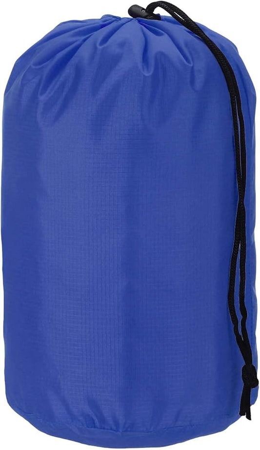 Stuff Sack, Nylon Waterproof Storage Sacks Portable Drawstring Dry Stuff Bag Gear Organization with Toggle, 9x16Inch Fit for Backpacking Camping Traveling Hiking(Dark Blue)