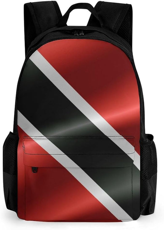 Adults Lightweight Flag Of Trinidad And Tobago Shoulder Book Bags Big Capacity Shoulder Bag With Adjustable Shoulder Straps for Trekking Work Walking Cycling