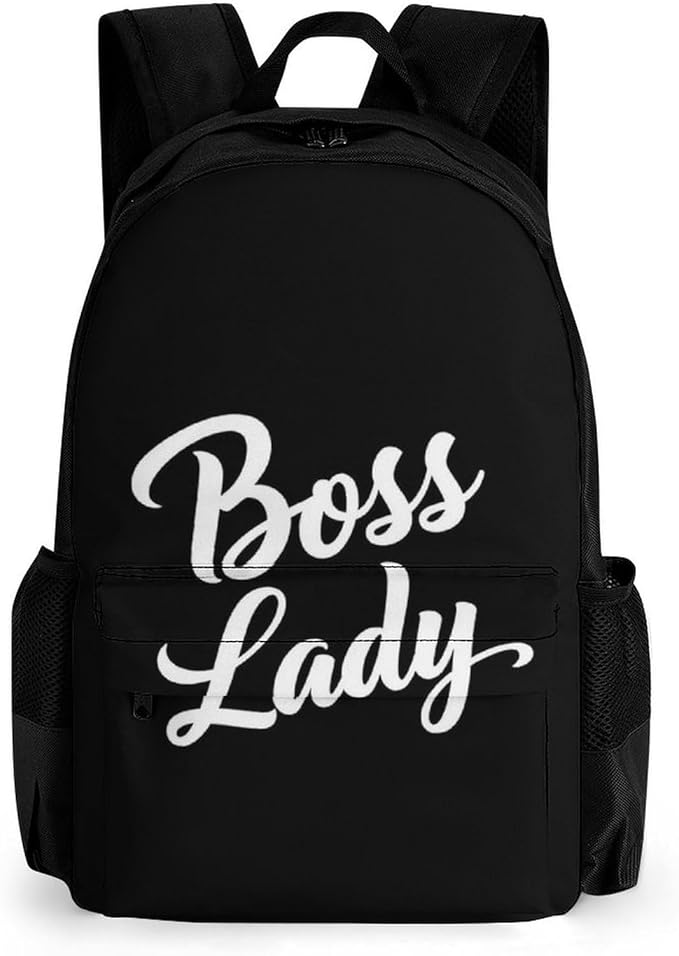 Supdreamc Daypack Lightweight Multipurpose Anti-Theft Boss Lady White Black Shoulder Bag Large Capacity Laptop Book Bag Rucksack With Adjustable Shoulder Straps