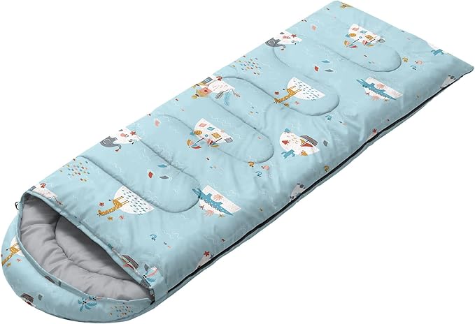 Kids Sleeping Bag for Boys and Girls,Monster Alien Print-Lightweight Warm Portable Outdoor Indoor-Waterproof Cold Weather Resistant Sleeping Bag for Camping Hiking