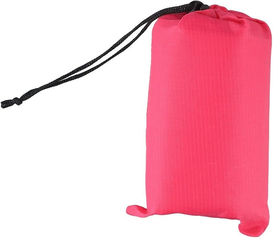 Outside Camping Rain Tarp, Waterproof Portable Tarp Shelter Rain Tarp Sun Shade Shelter for Outdoor Adventures(Rose Red 140x200CM)