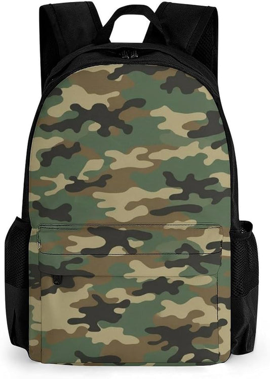 Men Women Lightweight Military Camouflage Casual Daypack Big Capacity Bookbag With Padded Straps for Gym Travel Walking Cycling