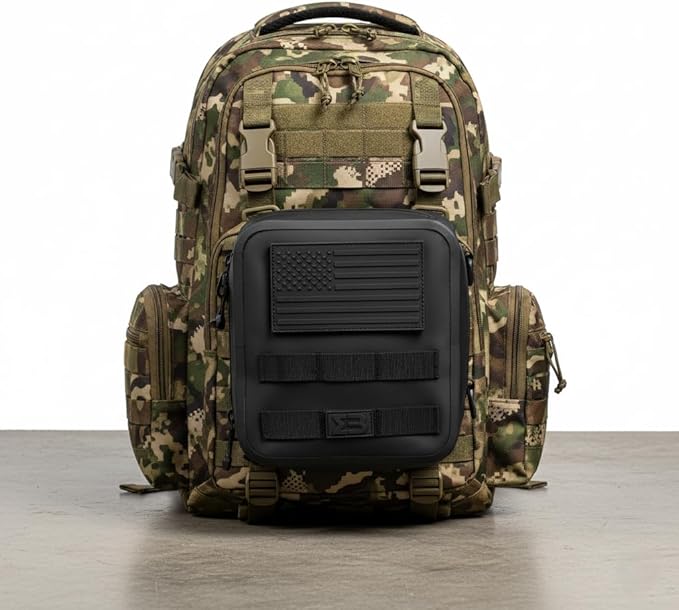 SealBags Water Resistant Tactical MOLLE Pouch for Hiking, Tools and Camping Gear. Durable Thermoplastic Design and Molle Compatible with Backpacks, Tactical Belts, Waist Bags and More