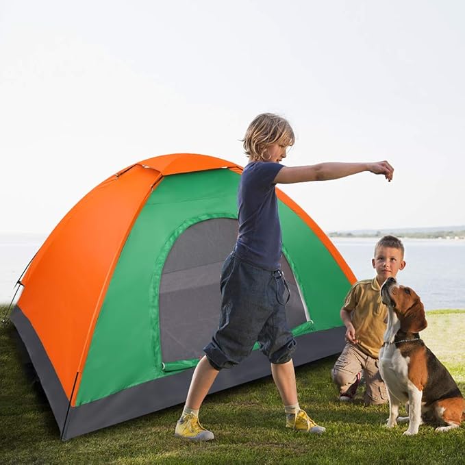 Large Camping Instant Tents,Automatic Waterproof Family Camping Tent,Easy Setup Camping Tents,Lightweight Backpacking Tent,for Outdoor Beach Hunting Hiking Travel