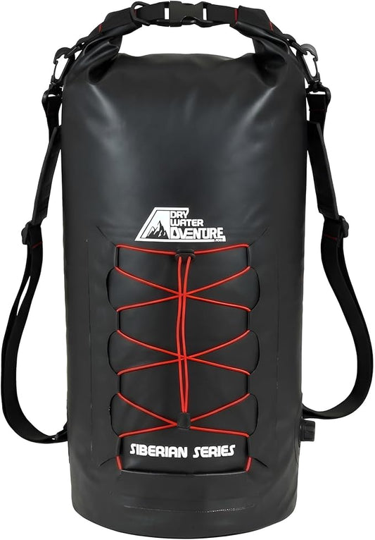 Marine Grade Waterproof Backpack Insulated Cooler Bag - Camping, Diving, Kayaking, Boating, Beach, Travel, Picnic, Food and Beverage, Siberian Series (20 Liter/5.3 Gallon)
