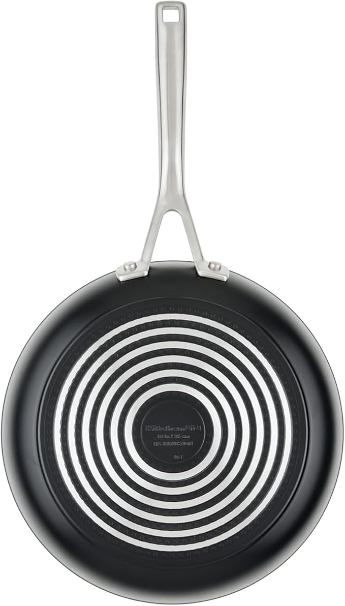 KitchenAid 80193 Hard Anodized Induction Nonstick Frying Pan Set/Skillets, 8.25 Inch and 10 Inch - Matte Black